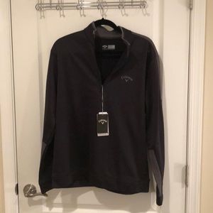 Men’s black half zip Callaway jacket